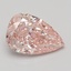 5.19 Ct. Fancy Vivid Pink Pear Lab Grown Diamond