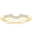 18K Yellow Gold Isadora Contoured Diamond Ring, smalltop view