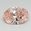 8.78 Ct. Fancy Vivid Pink Oval Lab Grown Diamond