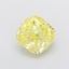 2.51 Ct. Fancy Intense Yellow Cushion Lab Grown Diamond
