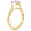 18K Yellow Gold Jade Trau Satin Esthética Solitaire Ring, smallside view