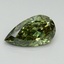 1.51 Ct. Fancy Vivid Green Pear Lab Grown Diamond