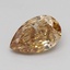 0.45 Ct. Fancy  Brown Pear Lab Grown Diamond