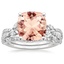 18KW Morganite Luxe Willow Bridal Set (1/2 ct. tw.), smalltop view