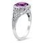 The Sanora Ring, smalltop view on a hand