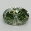 2.09 Ct. Fancy Vivid Green Oval Lab Grown Diamond