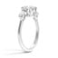 Asymmetrical Three Stone Marquise Diamond Ring, smallside view