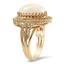 The Washington Ring, smalltop view on a hand