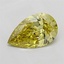 0.90 Ct. Fancy Intense  Yellow Pear Lab Grown Diamond