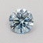 1.06 Ct. Fancy Vivid  Blue Round Lab Grown Diamond