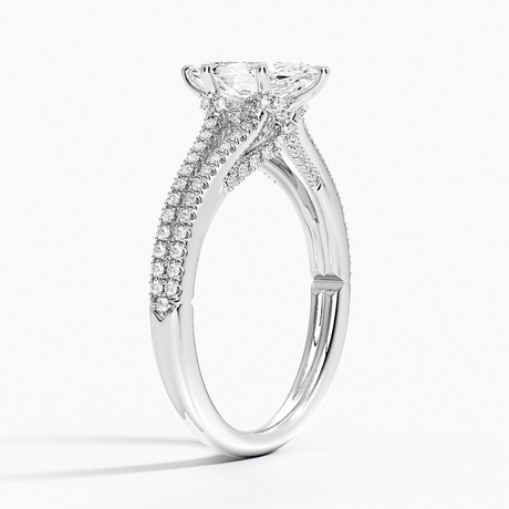Split Shank Setting with Gallery Accents