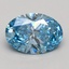 2.01 Ct. Fancy Vivid Blue Oval Lab Grown Diamond