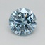 0.49 Ct. Fancy Vivid Blue Round Lab Grown Diamond