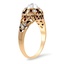 The Elicia Ring, smalltop view on a hand