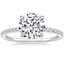 Platinum Perfect Fit Three-Quarter Diamond Ring (1/4 ct. tw.), smalltop view