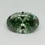 4.12 Ct. Fancy Vivid Pacific Green Oval Lab Grown Diamond