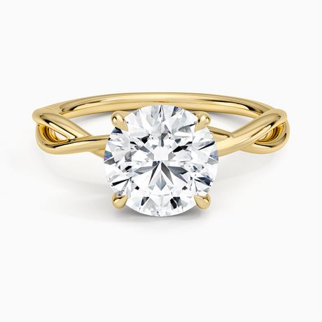 Alya Twist Solitaire Ring - Brilliant Earth