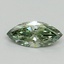 0.42 Ct. Fancy Vivid Green Marquise Lab Grown Diamond