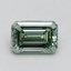 1.00 Ct. Fancy Vivid Green Emerald Lab Grown Diamond