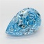 3.83 Ct. Fancy Vivid  Blue Pear Lab Grown Diamond