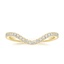 18K Yellow Gold Stanza Diamond Ring, smalltop view