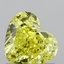 1.08 Ct. Fancy Intense  Yellow Heart Lab Grown Diamond