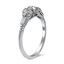 The Karissa Ring, smalltop view on a hand