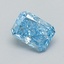 0.30 Ct. Fancy Vivid  Blue Radiant Lab Grown Diamond