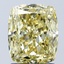 2.09 Ct. Fancy Intense Yellow Cushion Lab Grown Diamond