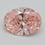 1.90 Ct. Fancy Vivid Pink Oval Lab Grown Diamond