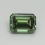 5.07 Ct. Fancy Vivid Pacific Green Emerald Lab Grown Diamond