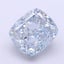 3.76 Ct. Fancy Vivid  Blue Cushion Lab Grown Diamond