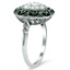 The Lucilla Ring, smalltop view on a hand