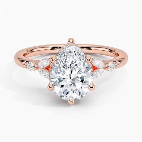 14K Rose Gold Verbena Diamond Ring