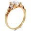 The Ayami Ring, smalltop view on a hand