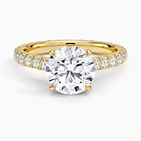 18K Yellow Gold Sienna Eternity Diamond Ring