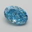 1.56 Ct. Fancy Vivid  Blue Oval Lab Grown Diamond
