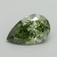 0.62 Ct. Fancy Vivid Green Pear Lab Grown Diamond