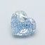1.16 Ct. Fancy Vivid  Blue Heart Lab Grown Diamond