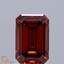 1.50 Ct. Fancy Vivid Orange Emerald Lab Grown Diamond