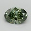 2.00 Ct. Fancy Vivid Green Oval Lab Grown Diamond
