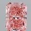 1.58 Ct. Fancy Vivid Pink Radiant Lab Grown Diamond