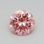 0.39 Ct. Fancy Vivid Pink Round Lab Grown Diamond