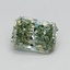0.51 Ct. Fancy Vivid Green Radiant Lab Grown Diamond