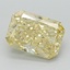 1.54 Ct. Fancy Yellow Radiant Lab Grown Diamond