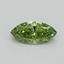 0.30 Ct. Fancy Vivid Green Marquise Lab Grown Diamond