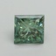 2.06 Ct. Fancy Vivid Pacific Green Princess Lab Grown Diamond