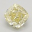 1.32 Ct. Fancy Yellow Cushion Lab Grown Diamond