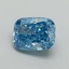 1.20 Ct. Fancy Vivid Blue Cushion Lab Grown Diamond