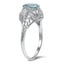 The Darcel Ring, smalltop view on a hand